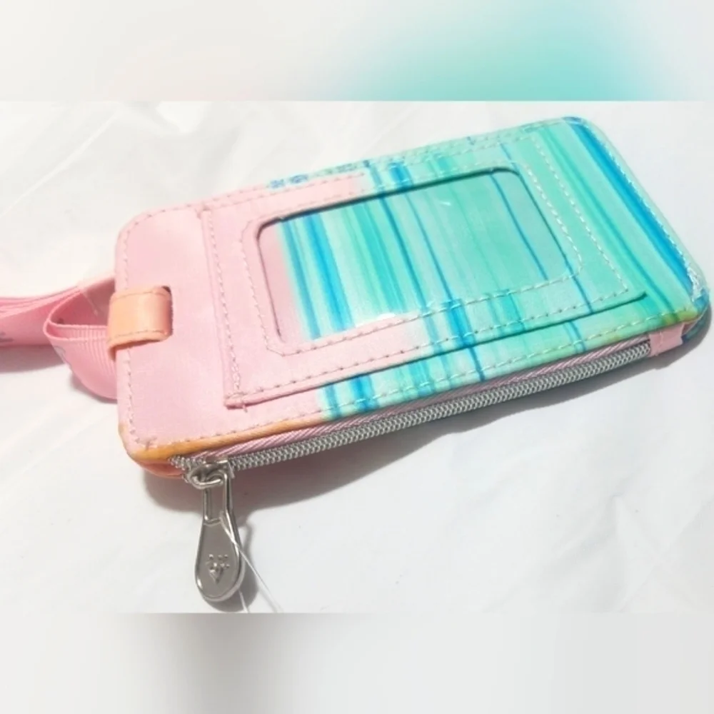 Justice Tropical Vibes Changing Color Hanging ID Case
